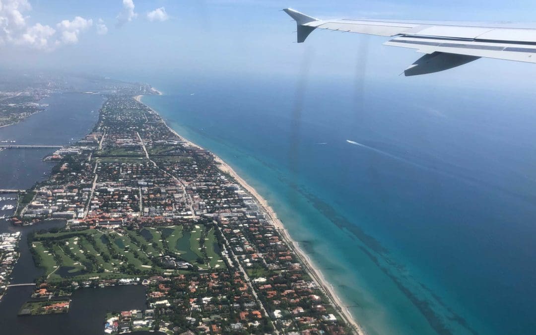 Palm Beach from the air